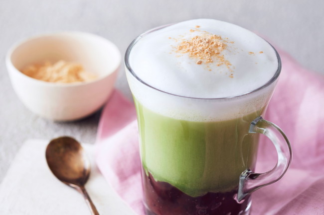 Image of Red Bean & Rich Matcha Two-Tone Latte