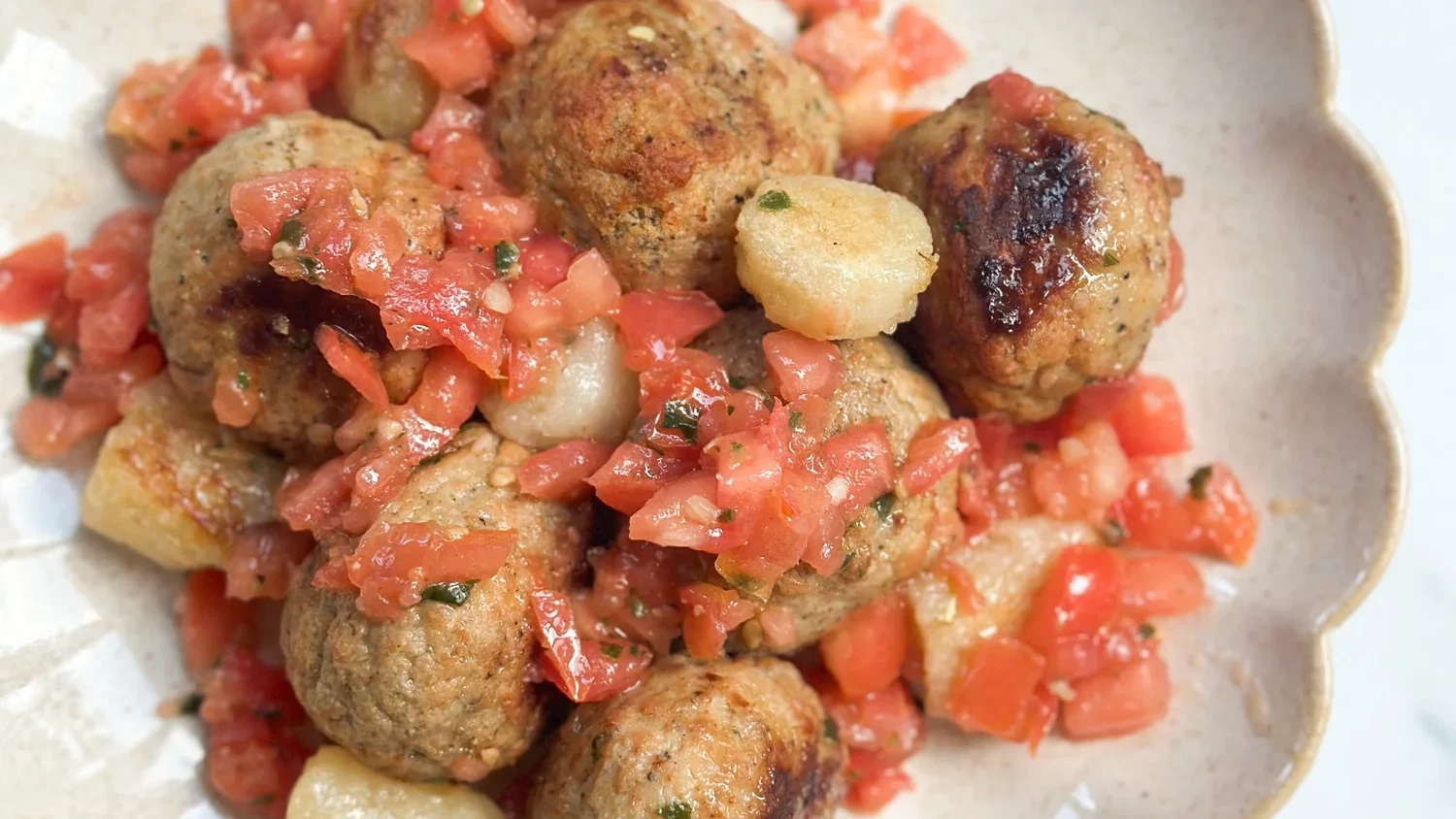 Image of Turkey Meatball Sheet Pan Dinner