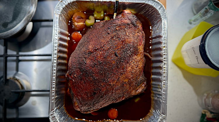 Image of Remove lamb and bang into your serving dish, back in...