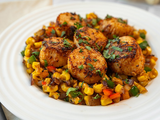 Image of Cajun Scallops Recipe