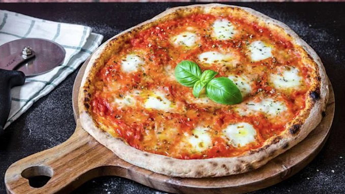 healthy homemade sourdough pizza