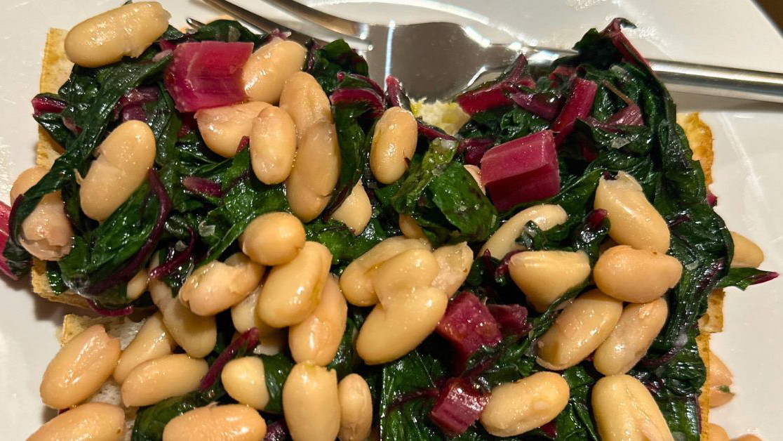 Image of Saute Swiss Chard with Cannellini Beans