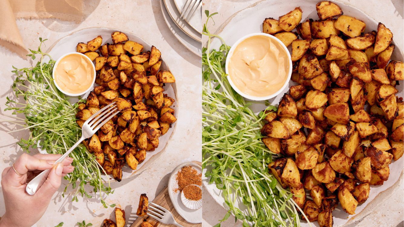 Image of Mustard Spiced Air Fryer Potatoes 