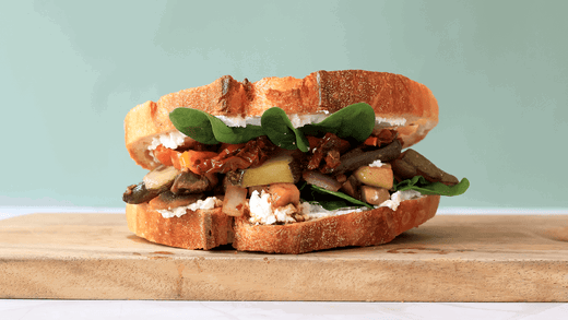 Image of Veggie Sourdough Sandwich with Balsamic Glaze