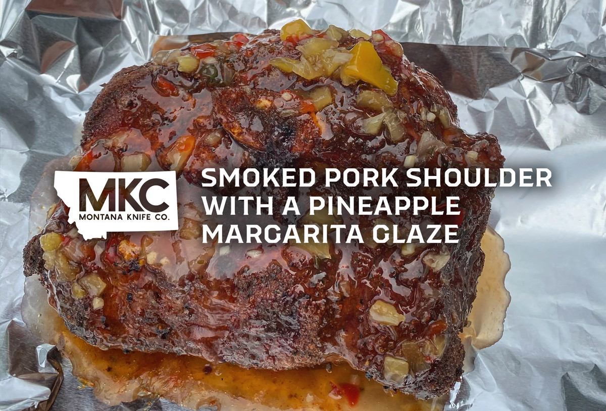 Smoked Pork Shoulder With a Pineapple Margarita Glaze