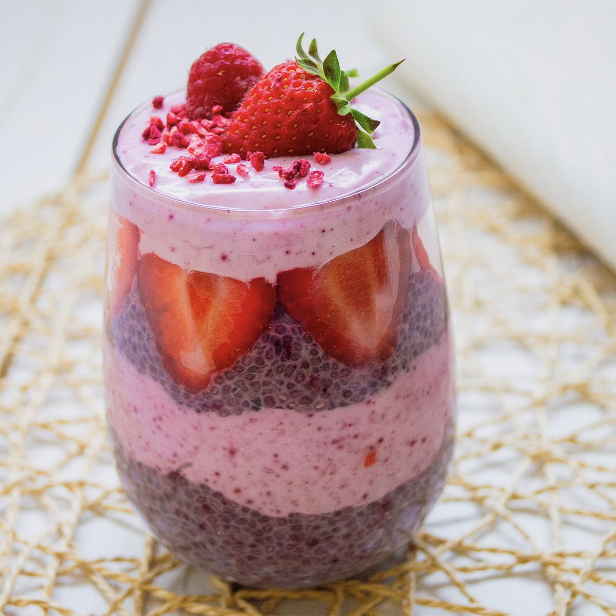 Chia Seed Pudding with Haskapa