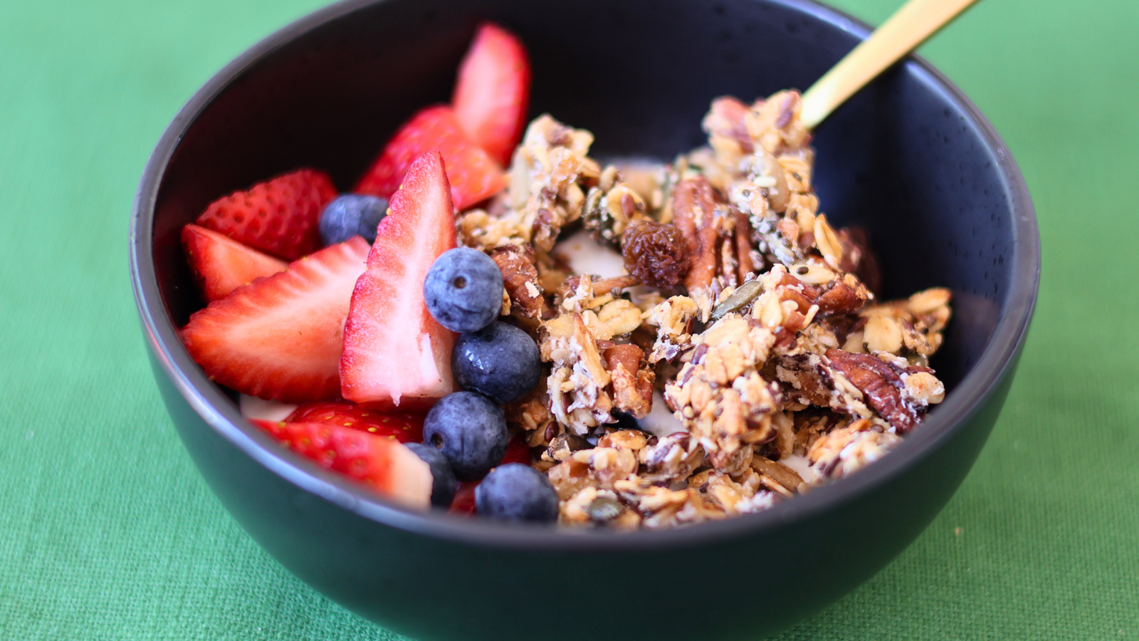 healthy homemade granola with sourdough discard