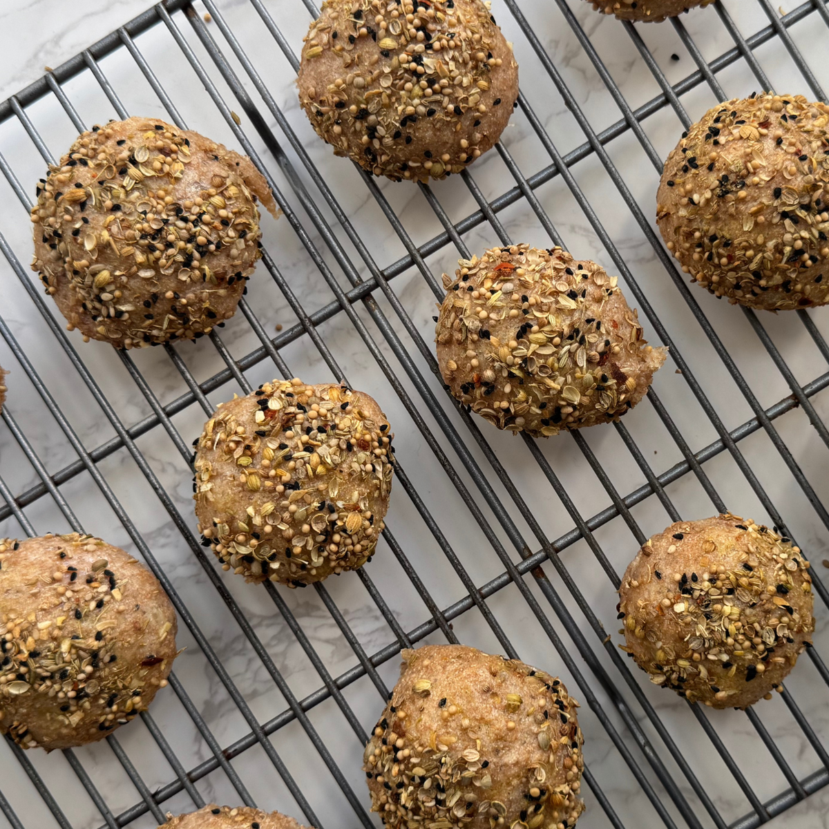 Everything Indian Cottage Cheese Bagel Bites