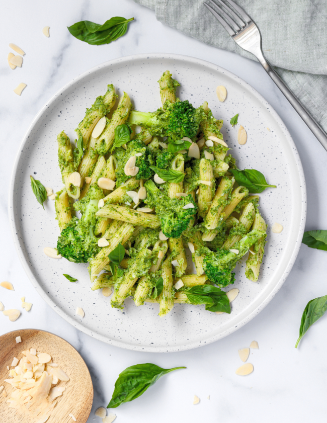 Creamy Broccoli and Spinach Pasta - Once Upon A Homestead Recipes