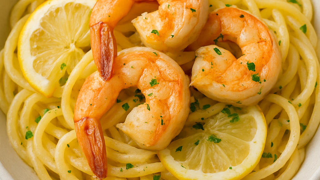 Image of 🍋 Shrimp Pasta al Limone