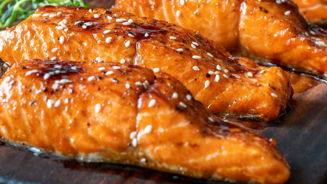 Filet de saumon Teriyaki au Air Fryer