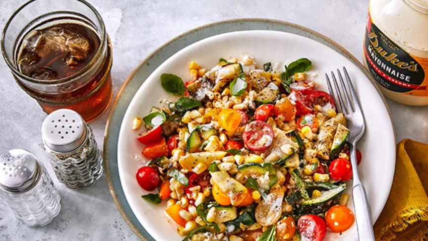 Image of Grilled Summer Squash and Corn Salad
