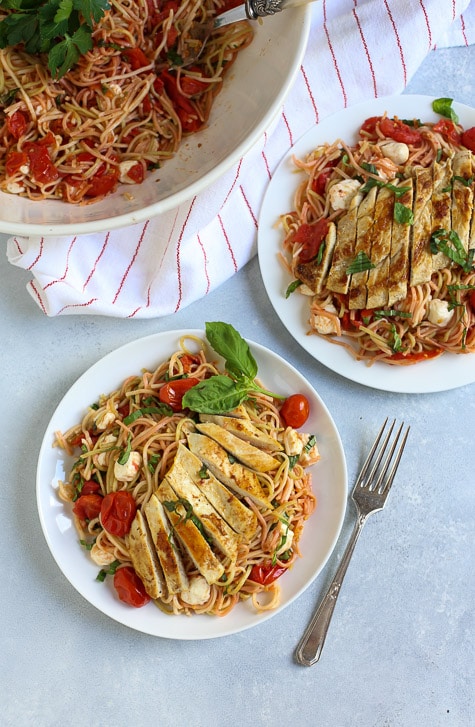 Margherita Pasta with Chicken