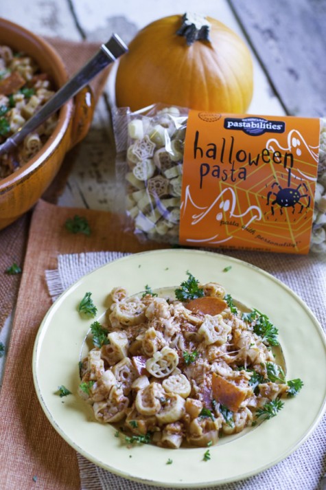 Pepperoni Pizza Hallowen Pasta | WorldofPastabilities.com