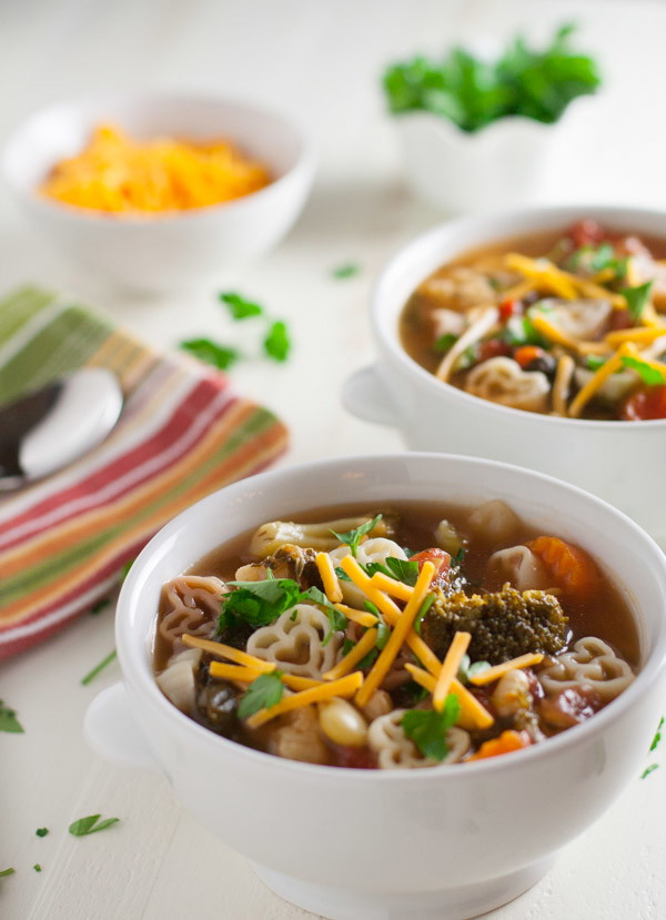 Chunky Vegetable Soup with Pasta