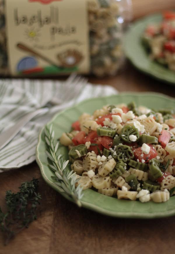 Pasta with Tomatoes, Feta, and Herbs