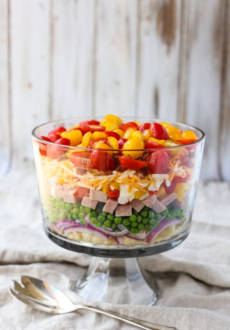 Nine Layer Pasta Salad