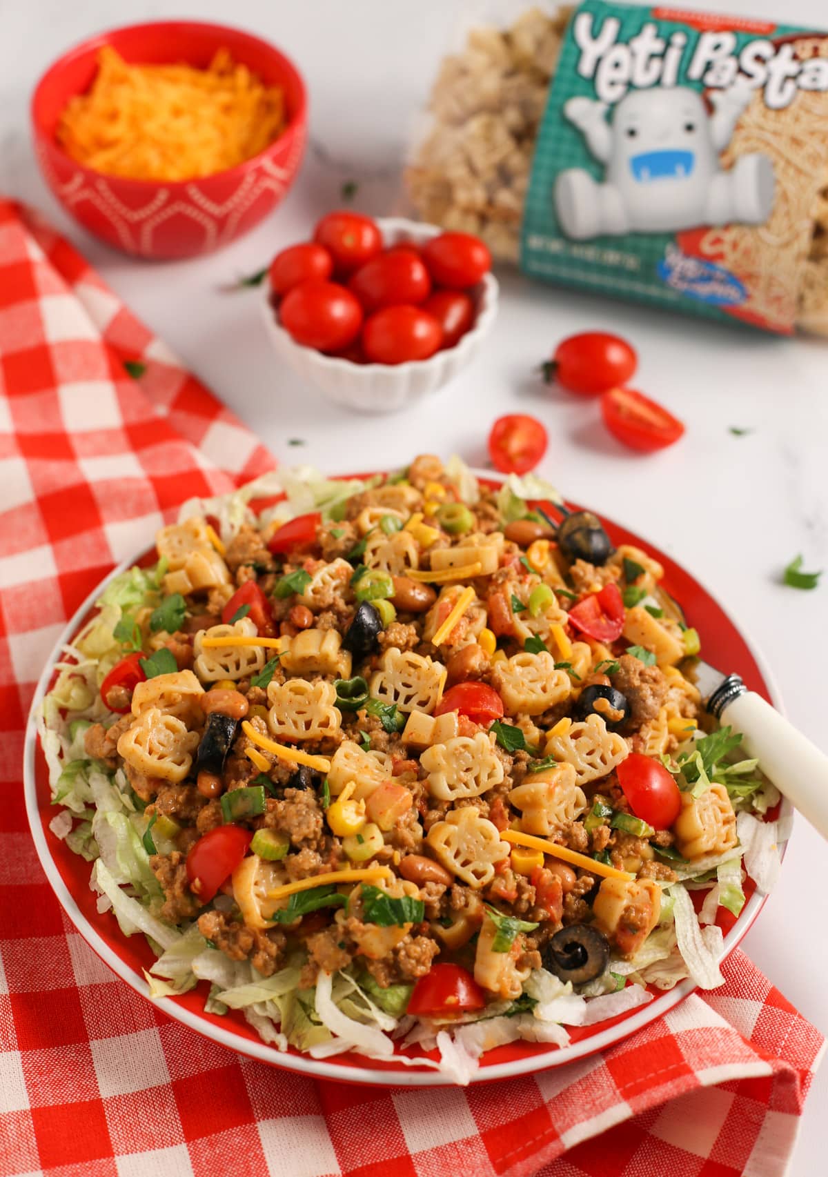 Turkey Taco Pasta with Yeti Pasta