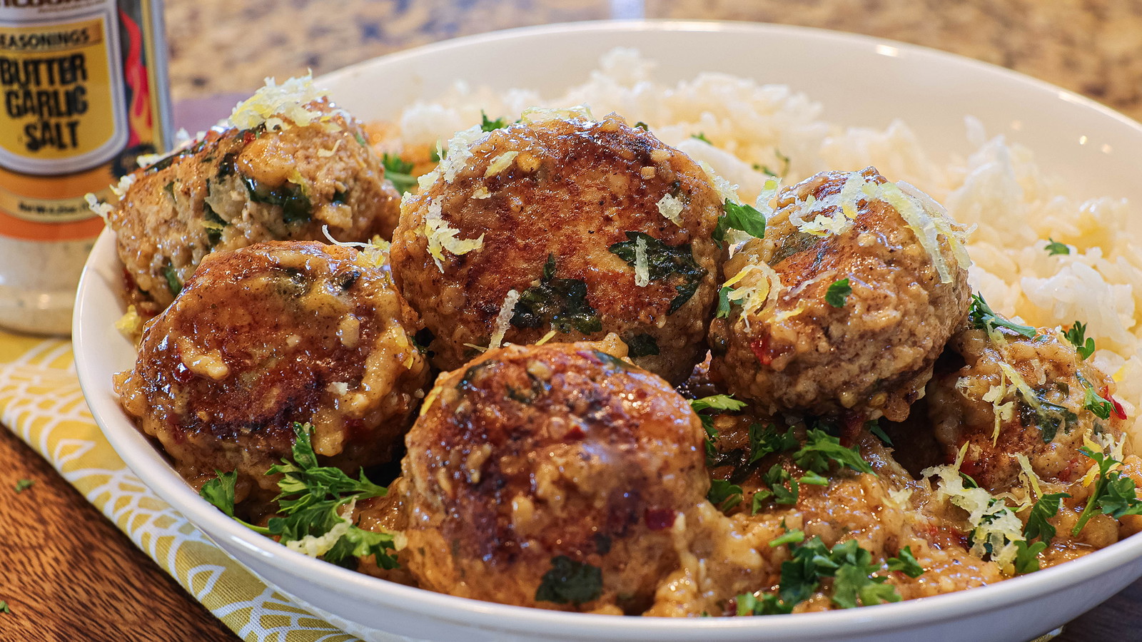 Image of Garlic Butter Chicken Meatballs