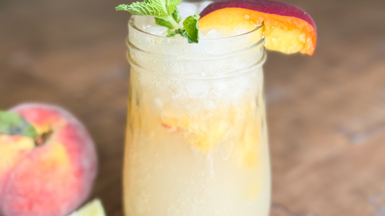peach switchel mocktail recipe
