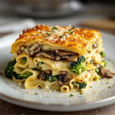 Chicken Divan Lasagna with Poultry Seasoning