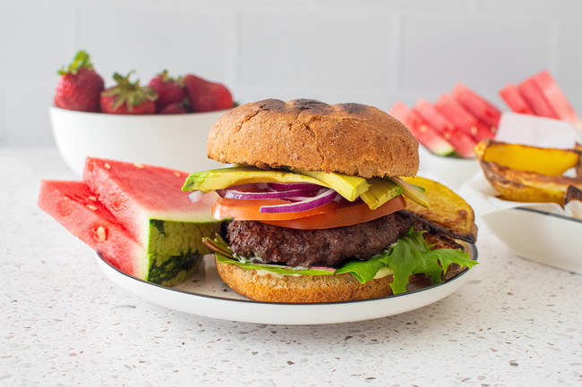 Image of Grilled Burgers with Nutritional Yeast