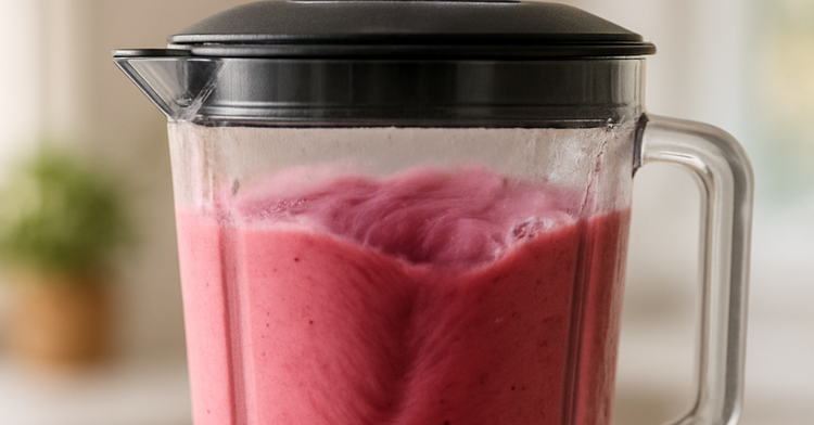 Image of 3️⃣ Mix expressBlende 45 s à pleine puissance jusqu’à obtenir...