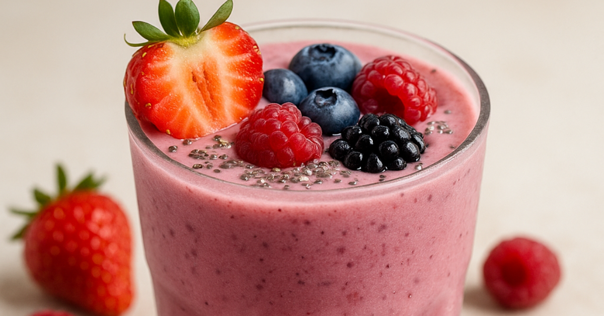 🥣 Smoothie aux fruits rouges