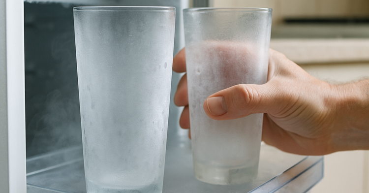 Image of 1️⃣ Refroidis les verresPlace deux verres au congélateur le temps...