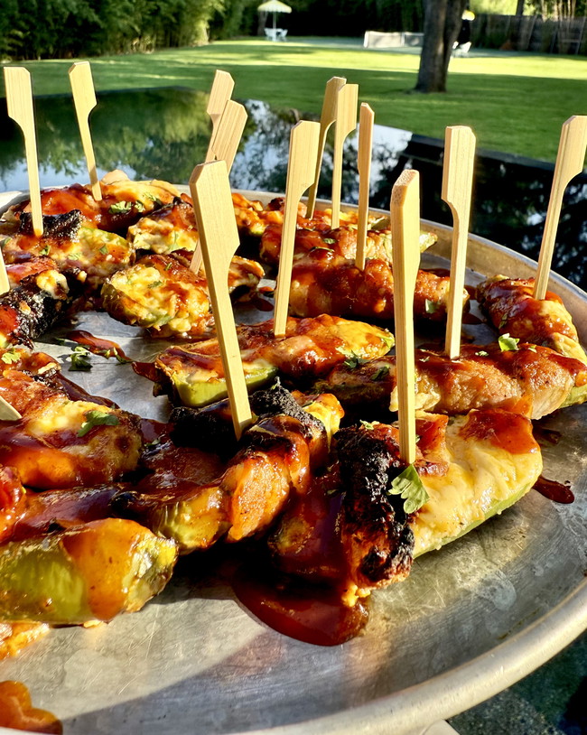 Image of BBQ Bacon-Wrapped Jalapeño Poppers