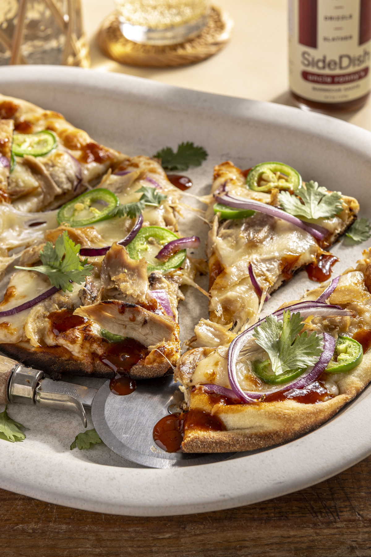 Grilled BBQ Chicken Flatbreads