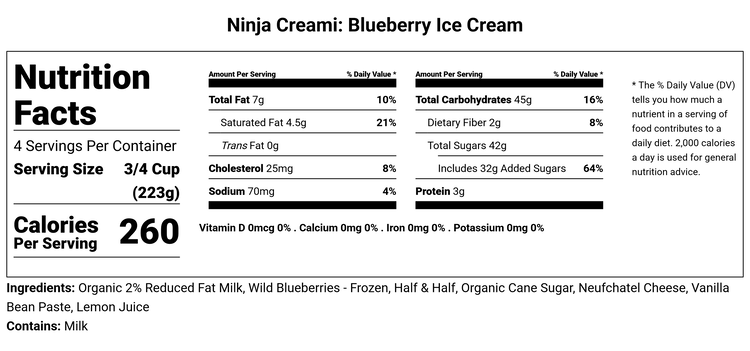 Image of Nutrition Info: