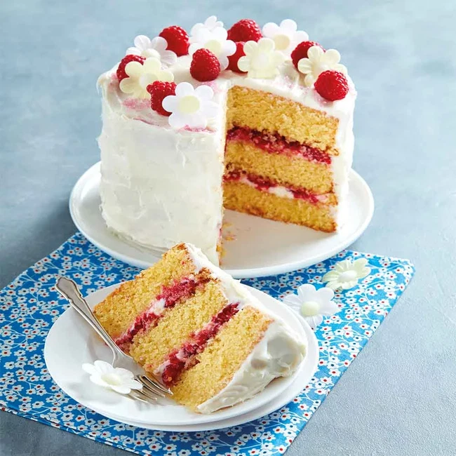 Almond & Raspberry Celebration Cake