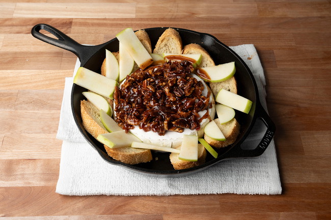 Image of Whiskey Blues Baked Brie with Bacon & Pecans