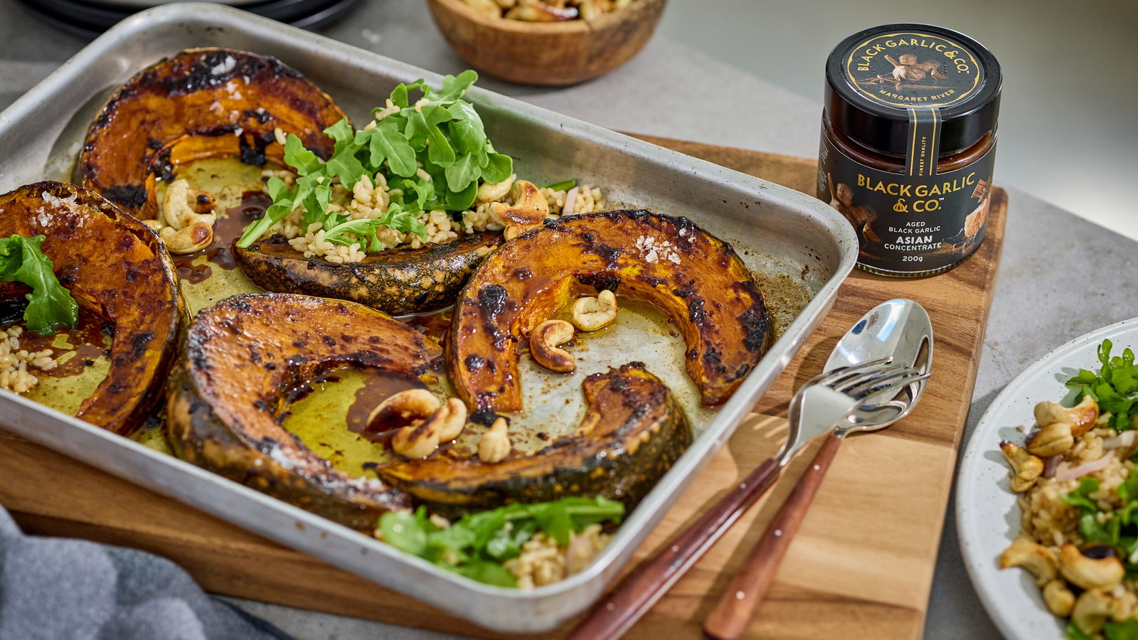 Image of CARAMELISED ASIAN ROAST PUMPKIN SALAD