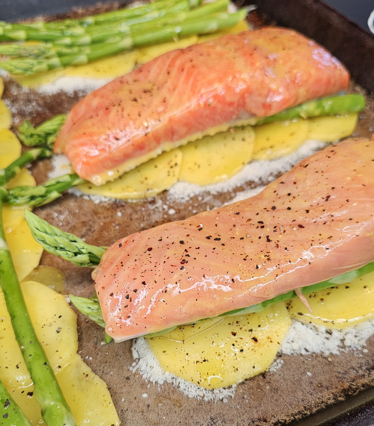 Lachs-Schlemmerblech
