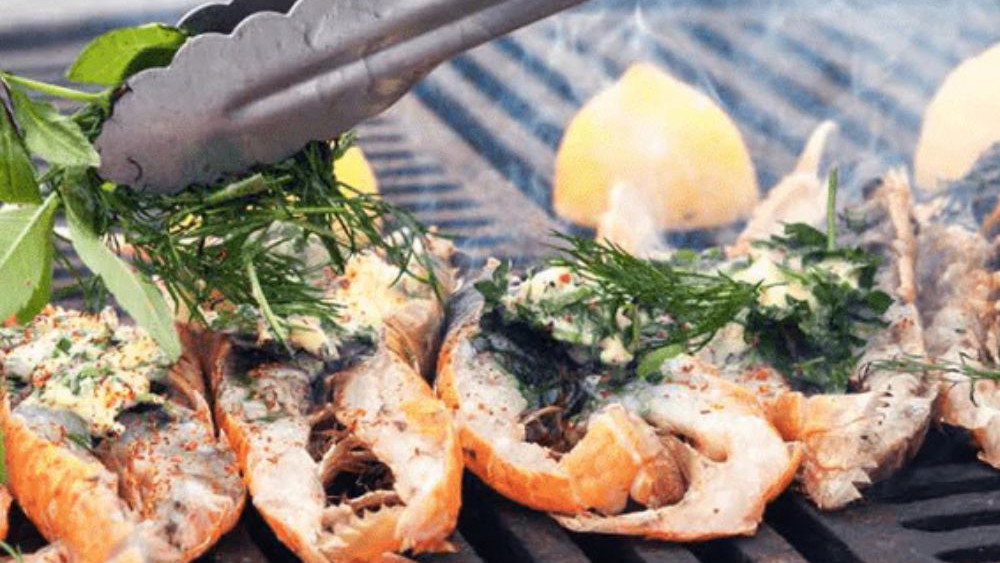 Image of Grillede jomfruhummer med krydderurtesmør