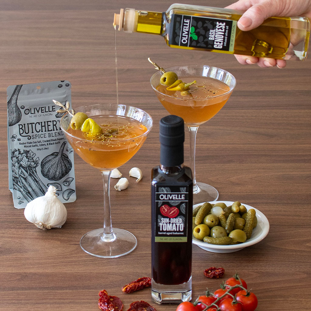 Filthy Sun-Dried Tomato Martini