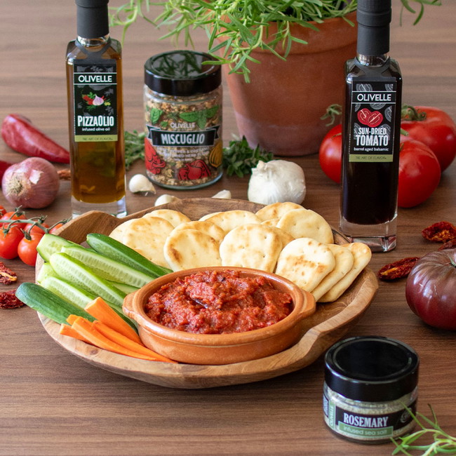 Roasted Eggplant and Red Pepper Dip