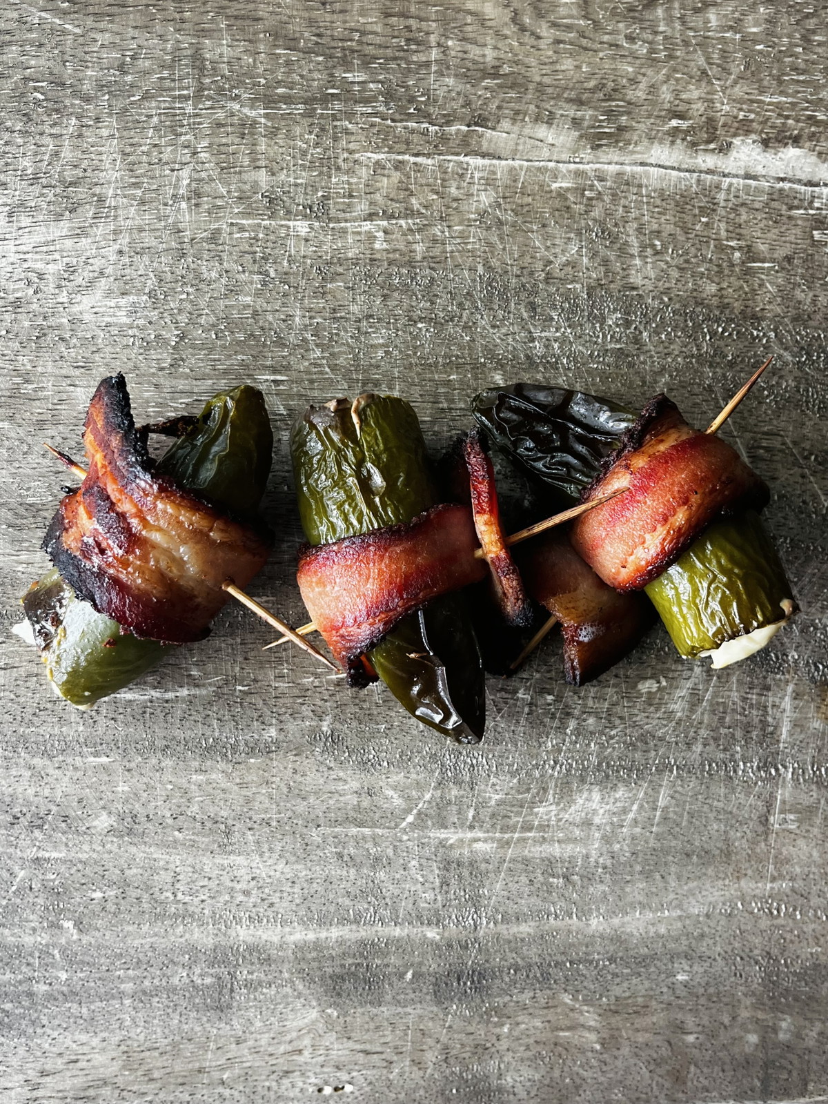 Raspberry Chipotle Bacon-Wrapped Jalapeno Poppers 