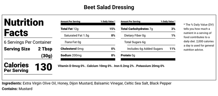 Image of Nutrition Info: