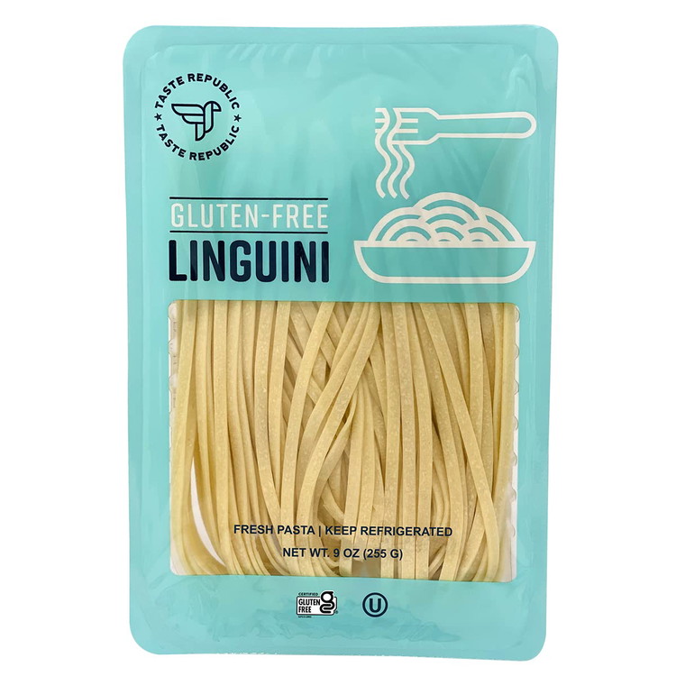 Image of While Prepare noodles according to packaging. We used Taste Republic gluten-free linguine noodles, which are delicious!