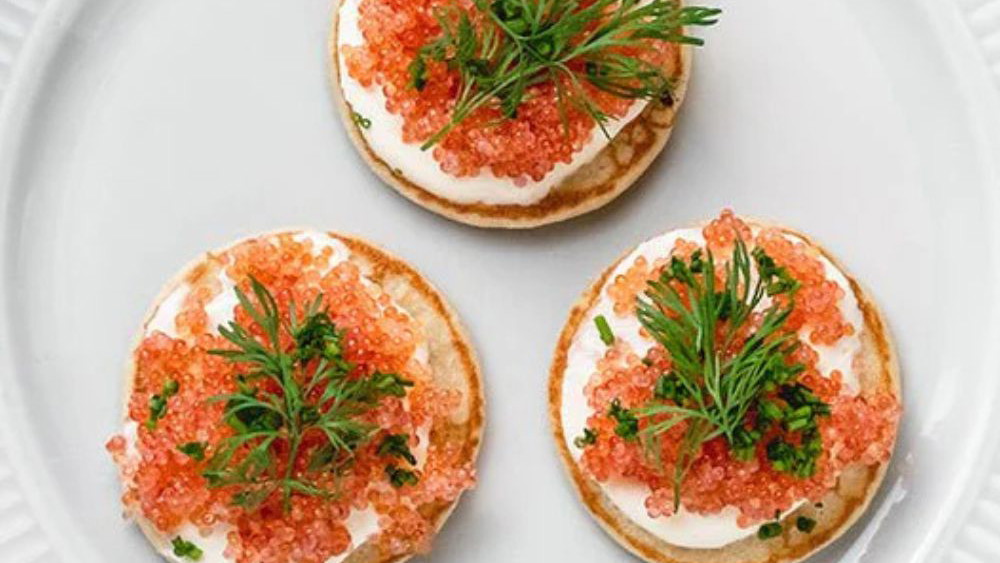Image of Blinis med stenbiderrogn