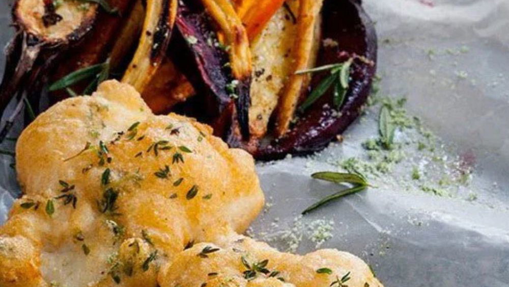 Image of FISH ’N CHIPS MED KULLER OG RODFRUGTER