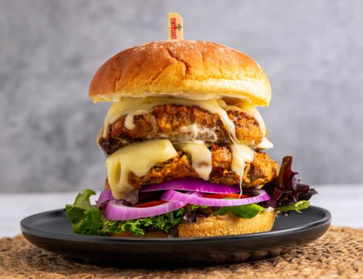 Image of Farro, Chile, and Mushroom Patties