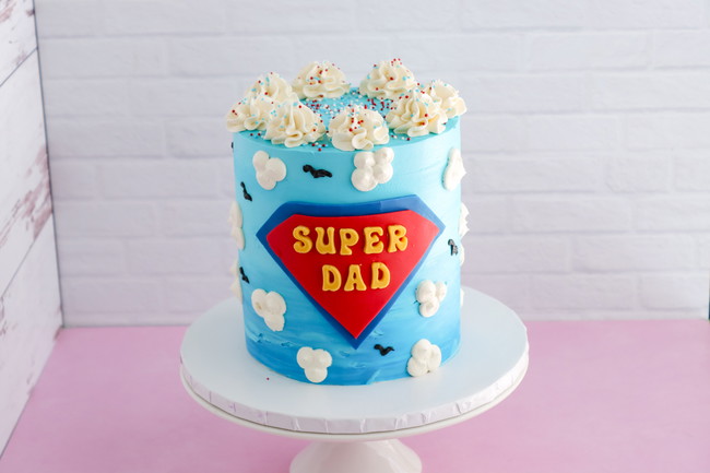 Image of Kootek Super Dad Cake with Vanilla Cake and Vanilla Buttercream