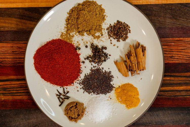 Image of Combine all of your marinade ingredients and add them to a blender. Blend until smooth and add the marinade to the lamb. Cover and marinate overnight in the refrigerator. Speed it up only if you have to. I keep the...