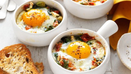 Image of Lactose Free Baked Eggs