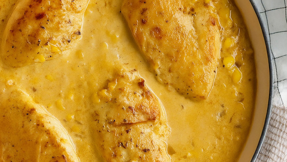 Image of Pollo con maíz y salsa cremosa