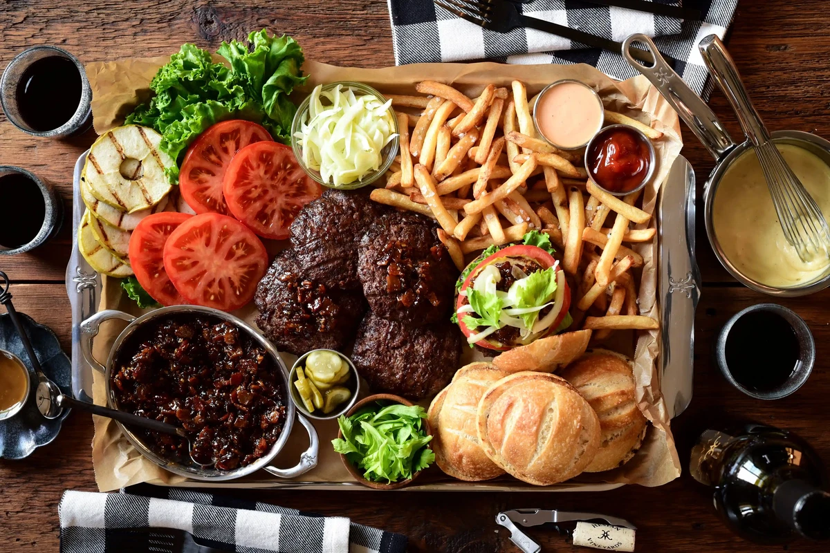Espresso Infused Bacon Jam Burgers with Smoked Gouda Sauce